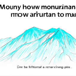 How To Draw A Mountains - A Step By Step Drawing Guide - Custom Paint By Numbers