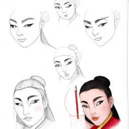 How To Draw A Mulan - A Step By Step Drawing Guide - Custom Paint By Numbers