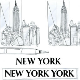 How To Draw A New-York - A Step By Step Drawing Guide - Custom Paint By Numbers