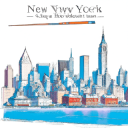 How To Draw A New-York-Skyline - A Step By Step Drawing Guide - Custom Paint By Numbers