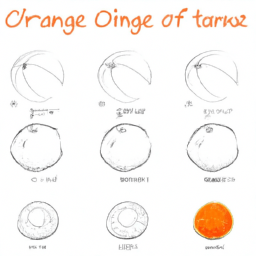 How To Draw A Orange - A Step By Step Drawing Guide - Custom Paint By Numbers