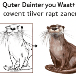 How To Draw A Otter - A Step By Step Drawing Guide - Custom Paint By Numbers