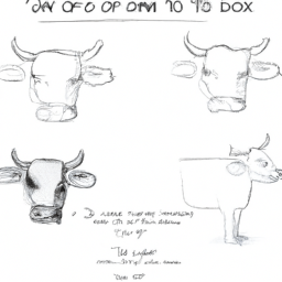 How To Draw A Ox - A Step By Step Drawing Guide - Custom Paint By Numbers