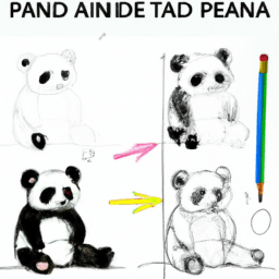 How To Draw A Panda-Bear - A Step By Step Drawing Guide - Custom Paint By Numbers