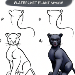 How To Draw A Panther - A Step By Step Drawing Guide - Custom Paint By Numbers