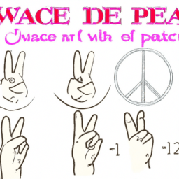 How To Draw A Peace-Sign - A Step By Step Drawing Guide - Custom Paint By Numbers