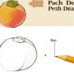 How To Draw A Peach - A Step By Step Drawing Guide - Custom Paint By Numbers