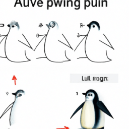 How To Draw A Penguin - A Step By Step Drawing Guide - Custom Paint By Numbers