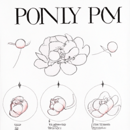 How To Draw A Peony - A Step By Step Drawing Guide - Custom Paint By Numbers