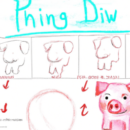 How To Draw A Piglet - A Step By Step Drawing Guide - Custom Paint By Numbers