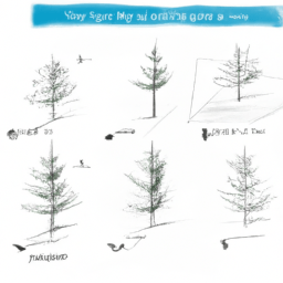 How To Draw A Pine-Tree - A Step By Step Drawing Guide - Custom Paint By Numbers