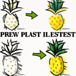 How To Draw A Pineapple - A Step By Step Drawing Guide - Custom Paint By Numbers