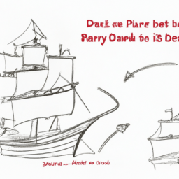 How To Draw A Pirate-Ship - A Step By Step Drawing Guide - Custom Paint By Numbers