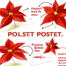 How To Draw A Poinsettia - A Step By Step Drawing Guide - Custom Paint By Numbers