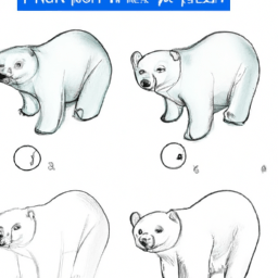 How To Draw A Polar-Bear - A Step By Step Drawing Guide - Custom Paint By Numbers