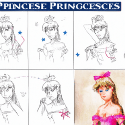 How To Draw A Princess - A Step By Step Drawing Guide - Custom Paint By Numbers