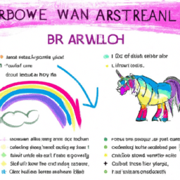 How To Draw A Rainbow-Unicorn - A Step By Step Drawing Guide - Custom Paint By Numbers