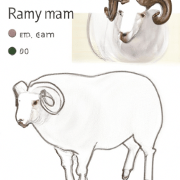 How To Draw A Ram - A Step By Step Drawing Guide - Custom Paint By Numbers