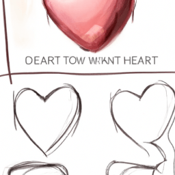 How To Draw A Realistic-Heart - A Step By Step Drawing Guide - Custom Paint By Numbers