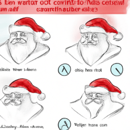 How To Draw A Santa-Claus - A Step By Step Drawing Guide - Custom Paint By Numbers