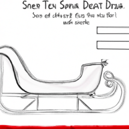 How To Draw A Santa-Sleigh - A Step By Step Drawing Guide - Custom Paint By Numbers