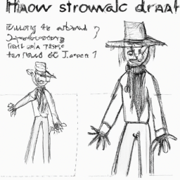 How To Draw A Scarecrow - A Step By Step Drawing Guide - Custom Paint By Numbers