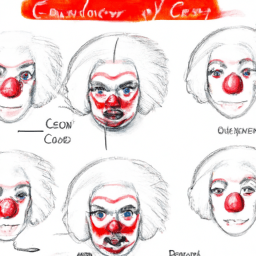 How To Draw A Scary-Clown - A Step By Step Drawing Guide - Custom Paint By Numbers