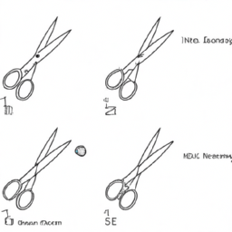 How To Draw A Scissors - A Step By Step Drawing Guide - Custom Paint By Numbers