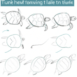 How To Draw A Sea-Turtle - A Step By Step Drawing Guide – Custom Paint ...