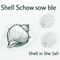 How To Draw A Seashell - A Step By Step Drawing Guide - Custom Paint By Numbers