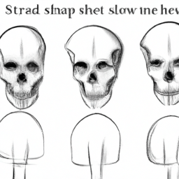 How To Draw A Skeleton-Head - A Step By Step Drawing Guide - Custom Paint By Numbers