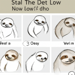 How To Draw A Sloth - A Step By Step Drawing Guide - Custom Paint By Numbers