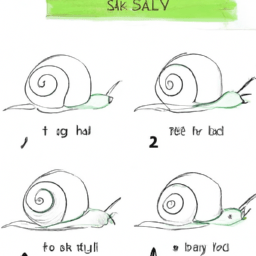 How To Draw A Snail - A Step By Step Drawing Guide - Custom Paint By Numbers