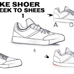 How To Draw A Sneakers - A Step By Step Drawing Guide – Custom Paint By