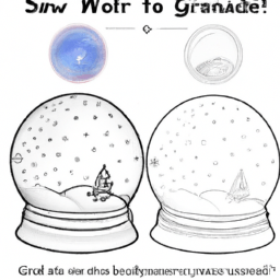 How To Draw A Snow-Globe - A Step By Step Drawing Guide - Custom Paint By Numbers