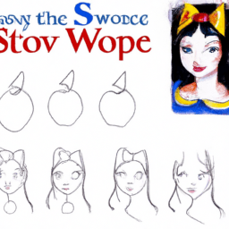 How To Draw A Snow-White - A Step By Step Drawing Guide - Custom Paint By Numbers