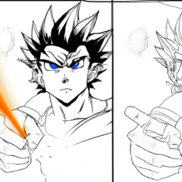 How To Draw A Son-Goku-Ultra-Instinct - A Step By Step Drawing Guide - Custom Paint By Numbers