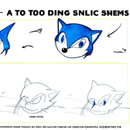 How To Draw A Sonic - A Step By Step Drawing Guide - Custom Paint By Numbers