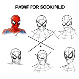 How To Draw A Spiderman - A Step By Step Drawing Guide - Custom Paint By Numbers