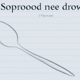 How To Draw A Spoon - A Step By Step Drawing Guide - Custom Paint By Numbers