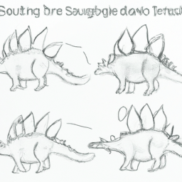 How To Draw A Stegosaurus - A Step By Step Drawing Guide - Custom Paint By Numbers