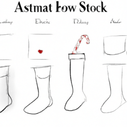 How To Draw A Stocking - A Step By Step Drawing Guide - Custom Paint By Numbers