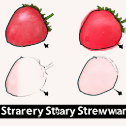 How To Draw A Strawberry - A Step By Step Drawing Guide - Custom Paint By Numbers