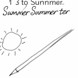 How To Draw A Summer - A Step By Step Drawing Guide - Custom Paint By Numbers