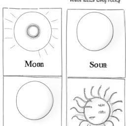 How To Draw A Sun-And-Moon - A Step By Step Drawing Guide - Custom Paint By Numbers