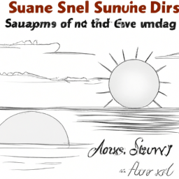 Sunrise Drawing.pdf How to Draw a Sunrise | Step-by-Step Drawing Guide – Custom Paint By ...