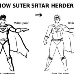 How To Draw A Superhero - A Step By Step Drawing Guide - Custom Paint By Numbers