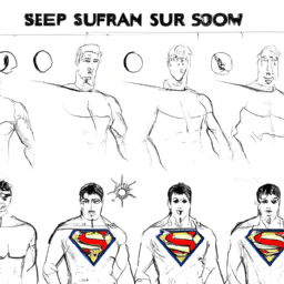 How To Draw A Superman - A Step By Step Drawing Guide - Custom Paint By Numbers