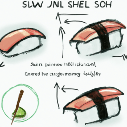 How To Draw A Sushi - A Step By Step Drawing Guide - Custom Paint By Numbers