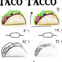 How To Draw A Taco - A Step By Step Drawing Guide - Custom Paint By Numbers